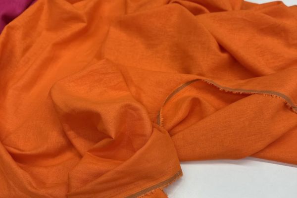 Лен с вискозой Оранжевый